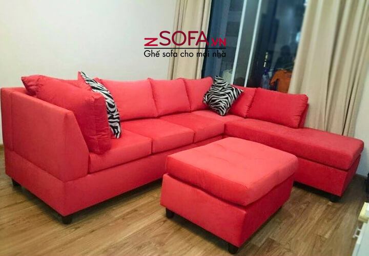 Sofa góc màu đỏ zSofa